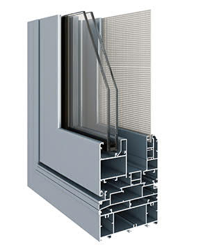 108Y係（xì）列窗紗一體（tǐ）平開窗(非隔熱經濟型)