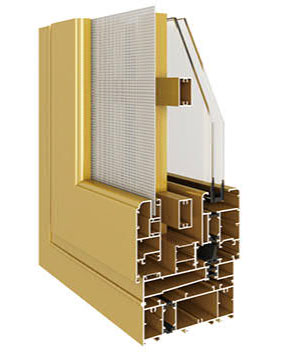 120H係列（liè）隔熱窗紗一體窗（chuāng）(內開內倒)