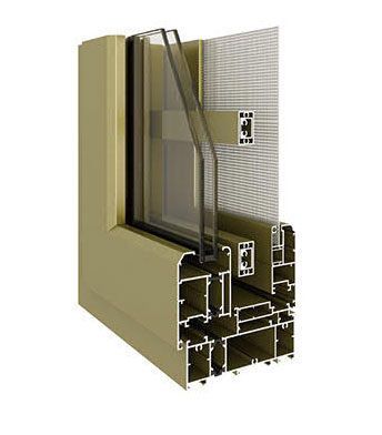 120G係列隔熱窗（chuāng）紗一體平開（kāi）窗