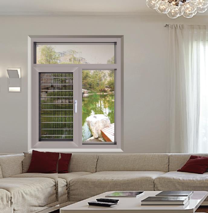 85B、100B、108B、120B、130B、150B係列隔熱窗紗一體平開（kāi）窗係列