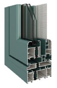 108C、120C、130C、150C係列隔熱窗紗一體平開窗係列